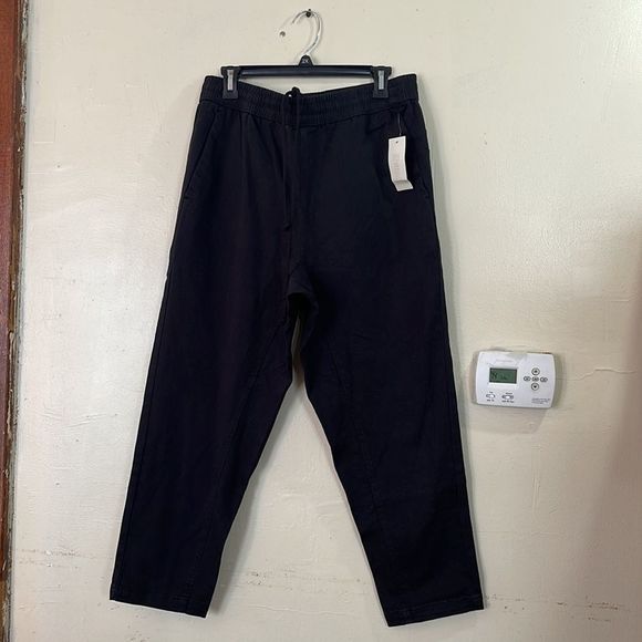 ELWOOD CLOTHING,BLACK PANTS ROPE IN THE WAIST,SIZE MEDIUM.ELASTIC WAIST - Picture 2 of 7